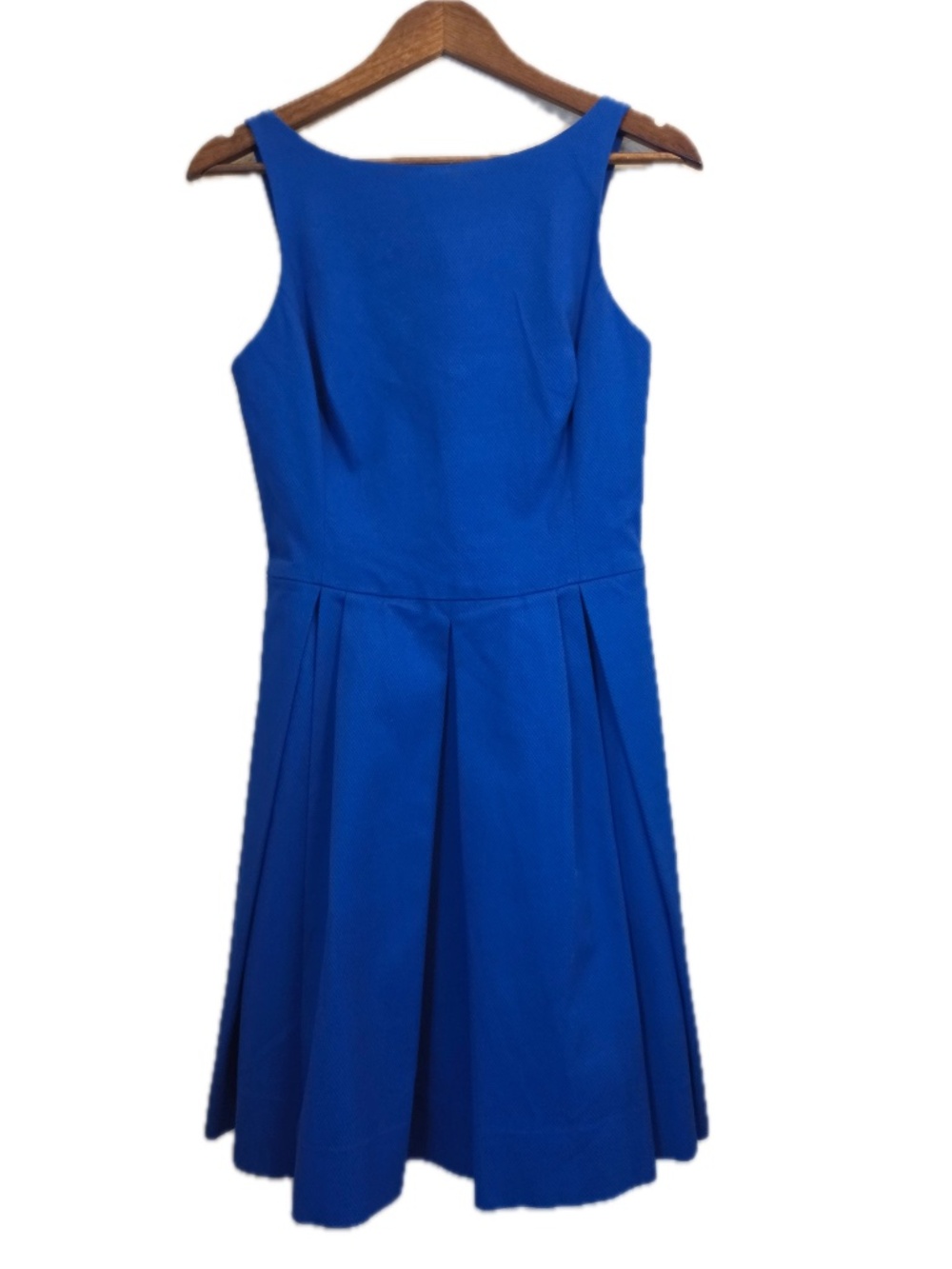 Polo Ralph Lauren Dress Womens 4 Blue Fit & Flare Knee Length Pleated Lined